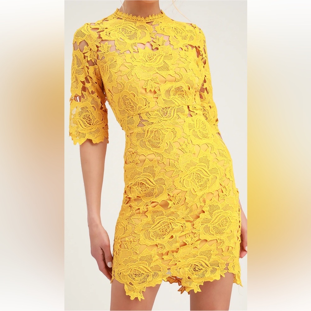 Lulus lace midi dress